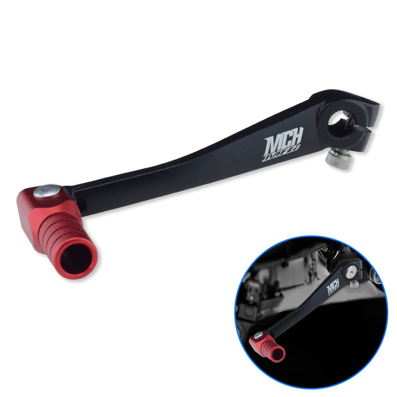 MCHMFGMotorcycle Hand Gear Lever Shifter Handle for 110cc 125cc 135cc 150cc 200cc 250cc Quad Dirt Bike ATV Buggy Black - Image 1